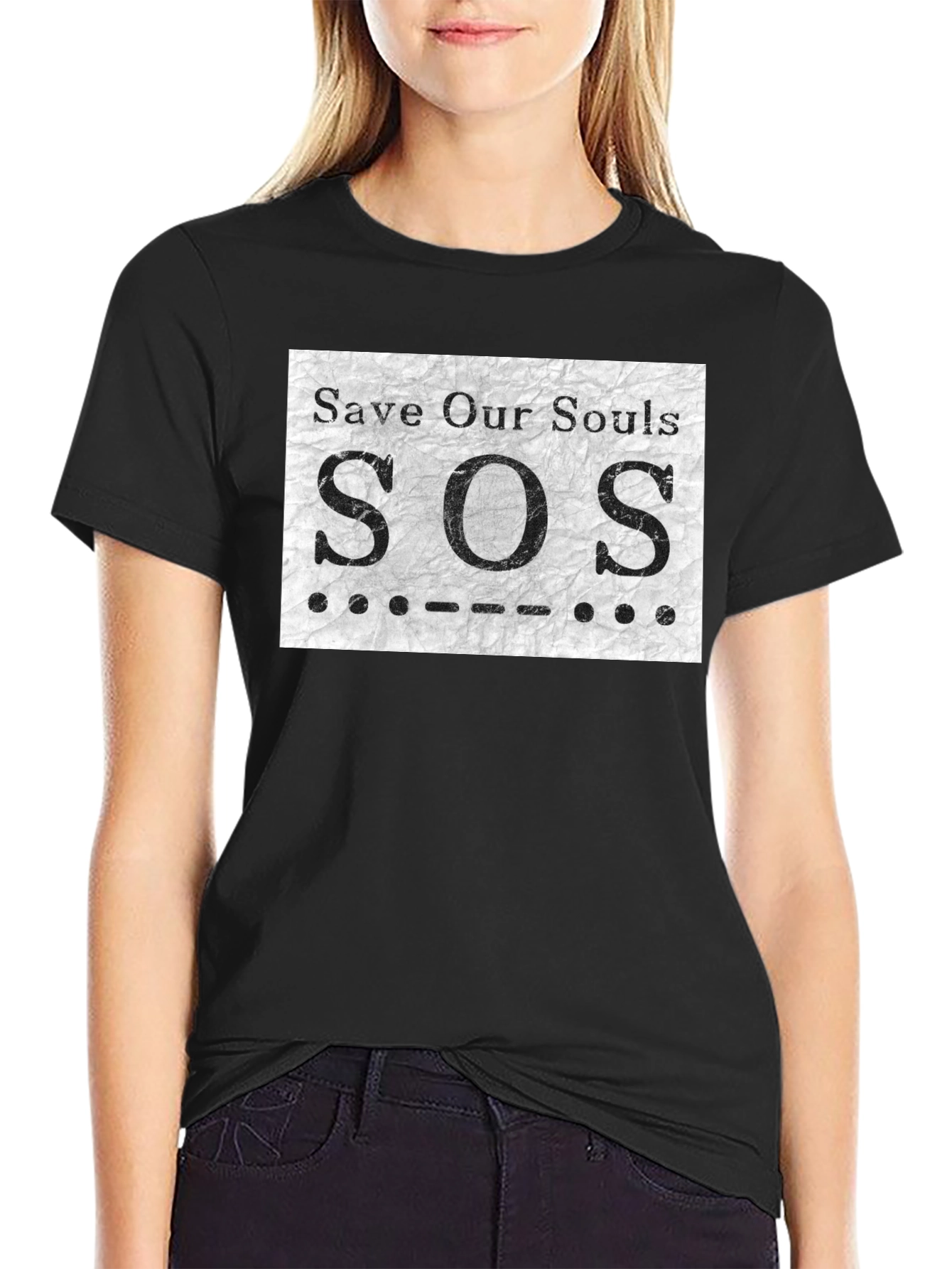 SOS Save Our Souls Graphic T-Shirt