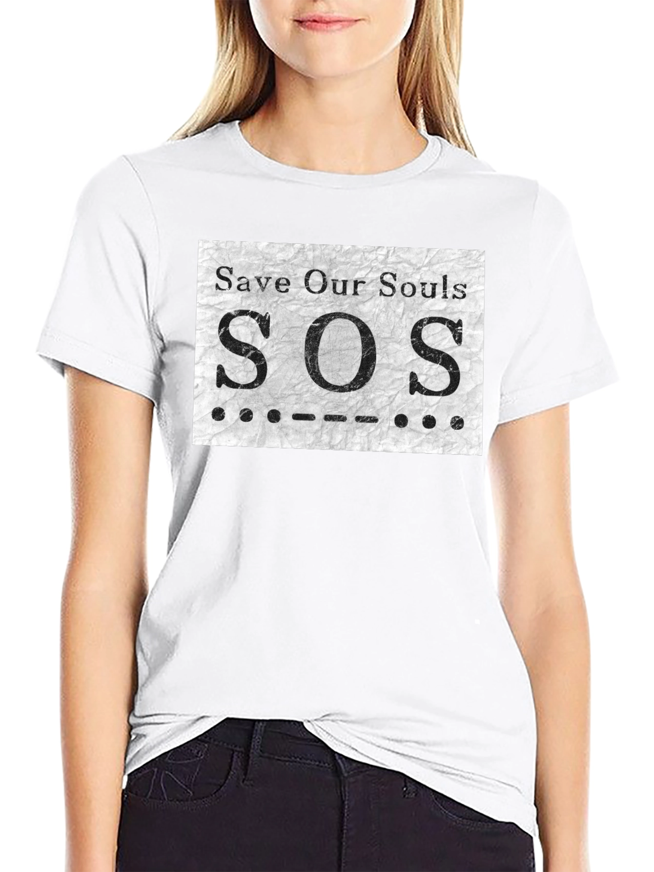 SOS Save Our Souls Graphic T-Shirt
