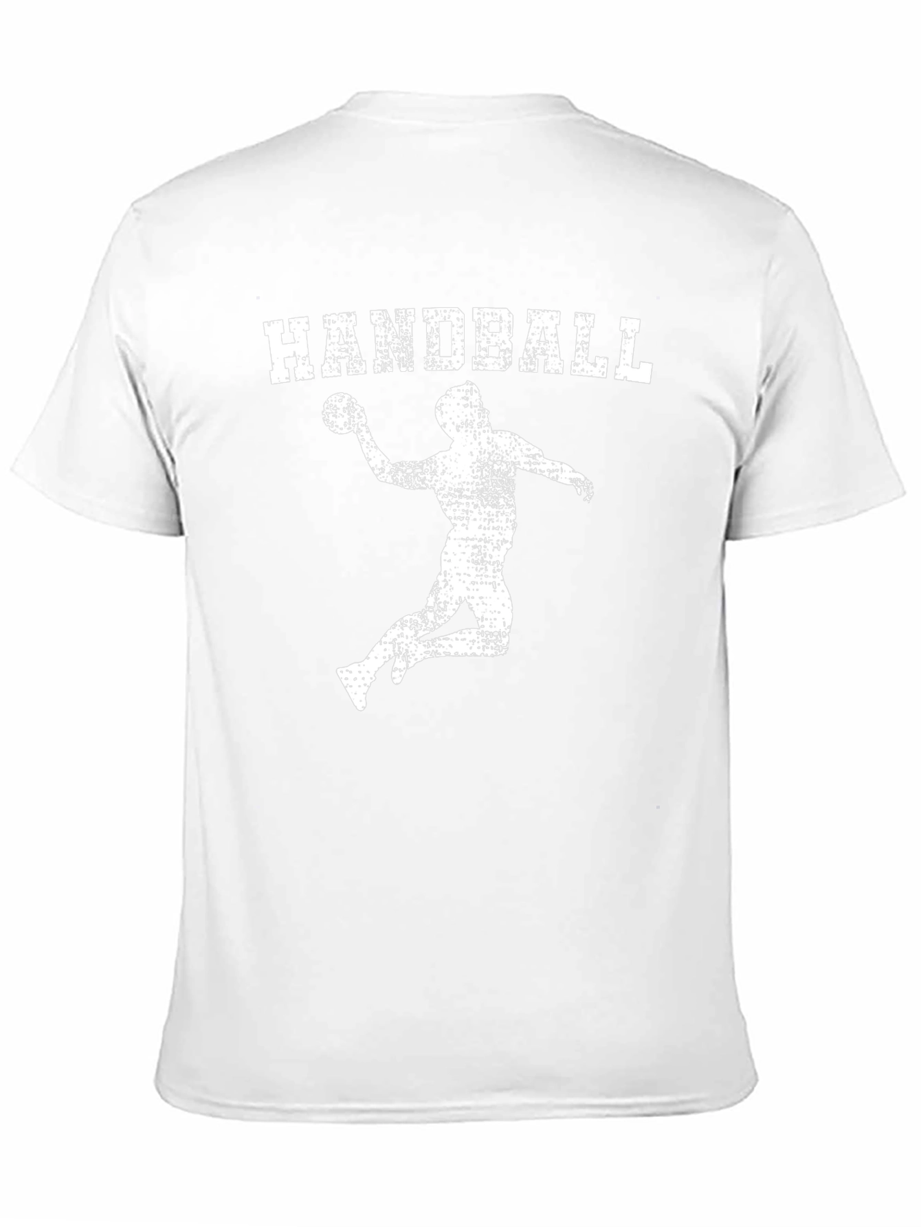 Handball Player Graphic Tee - Black Cotton T-Shirt