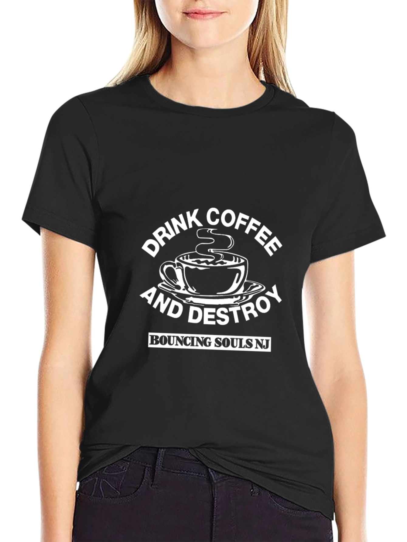 Drink Coffee and Destroy T-Shirt - Bouncing Souls NJ
