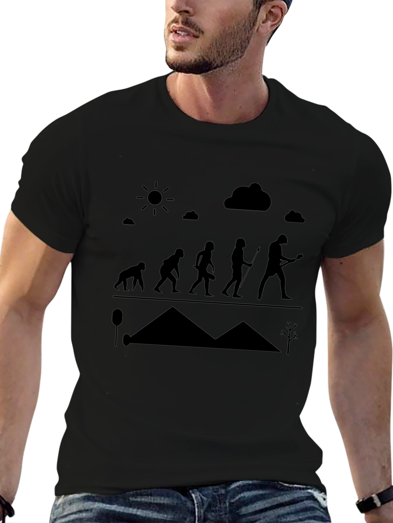 Evolution of Rock T-Shirt - Funny Musician Tee