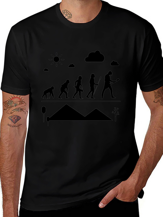 Evolution of Rock T-Shirt - Funny Musician Tee