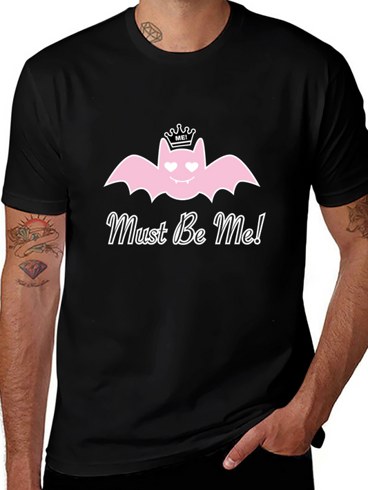 Must Be Me! Pink Bat Graphic T-Shirt