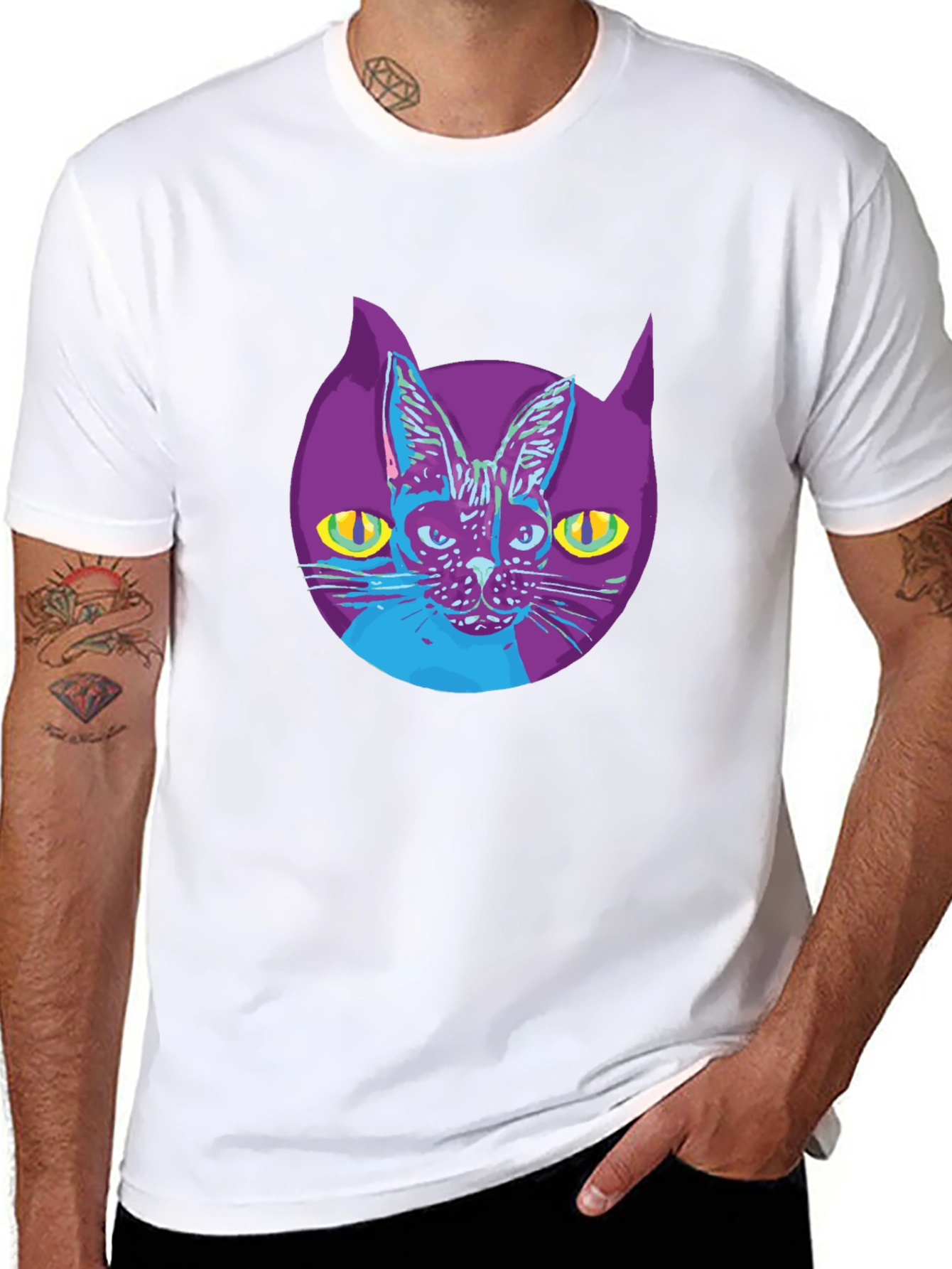 Cool Cat Graphic T-Shirt