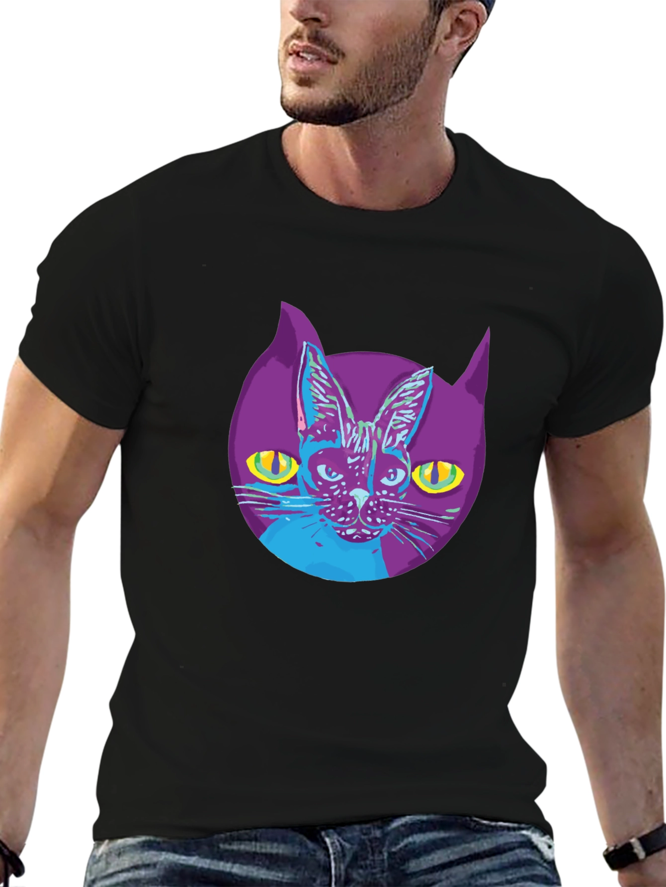 Cool Cat Graphic T-Shirt