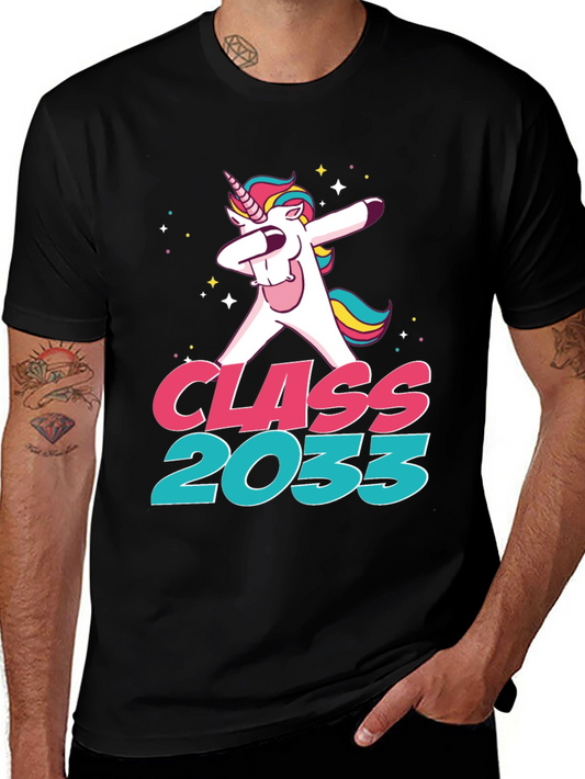 Class of 2033 Unicorn Dabbing T-Shirt