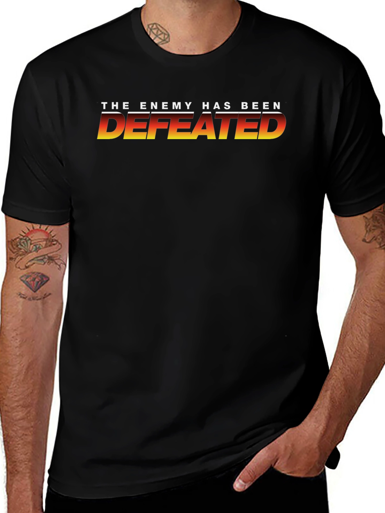 The Enemy Has Been Defeated Black T-Shirt