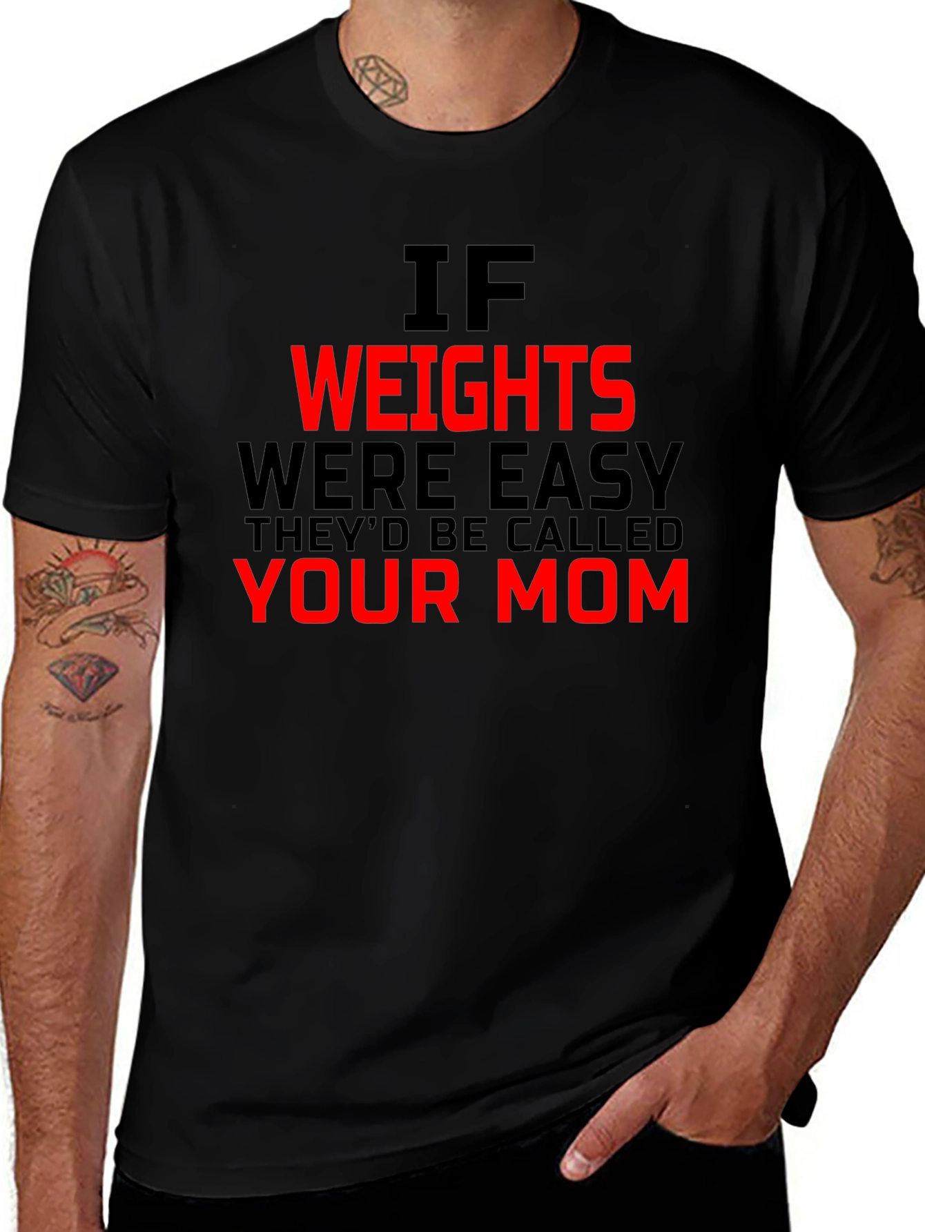 Funny Gym Workout T-Shirt - Your Mom Joke