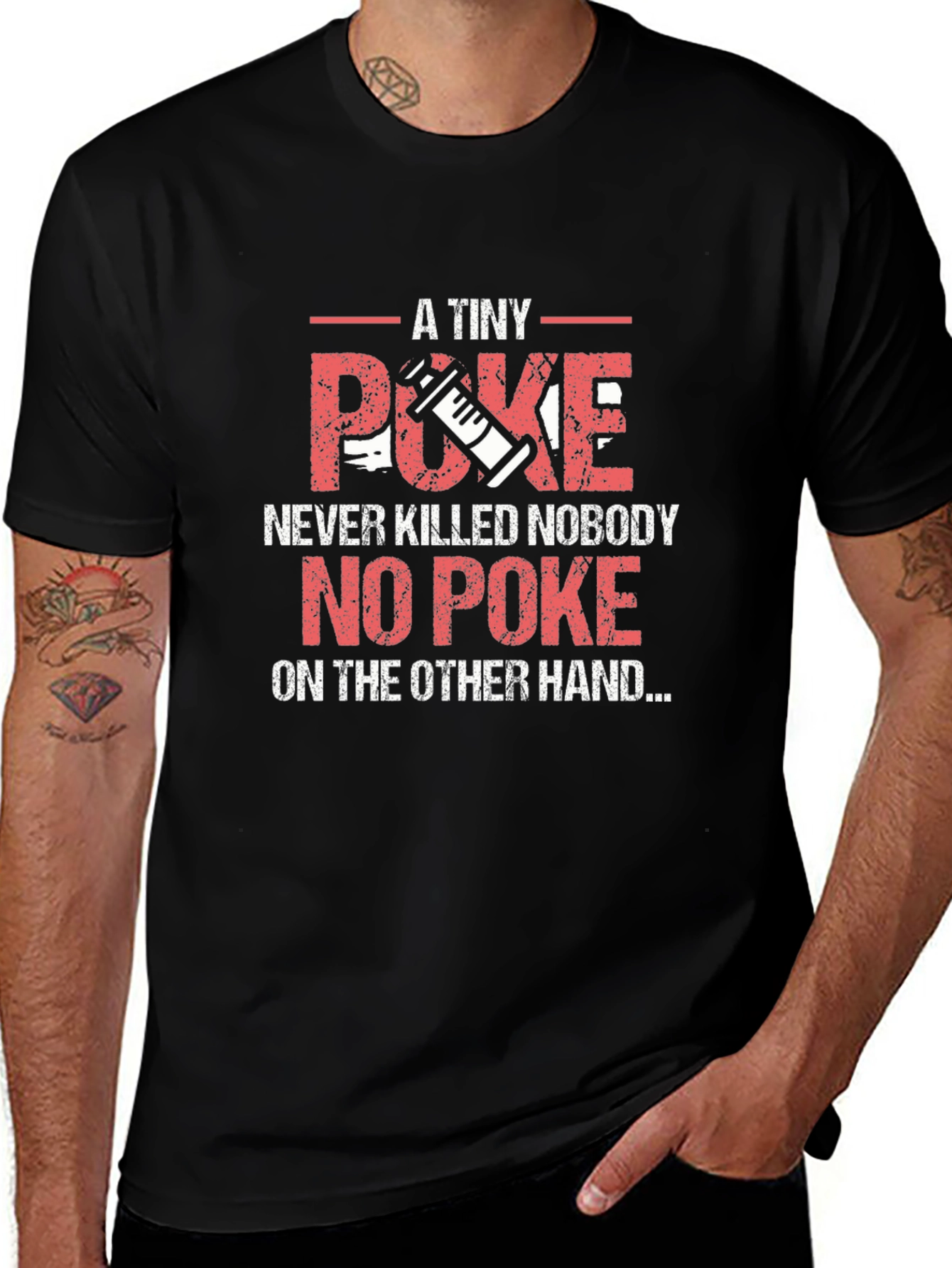 A Tiny Poke T-Shirt Funny Vaccine Gift