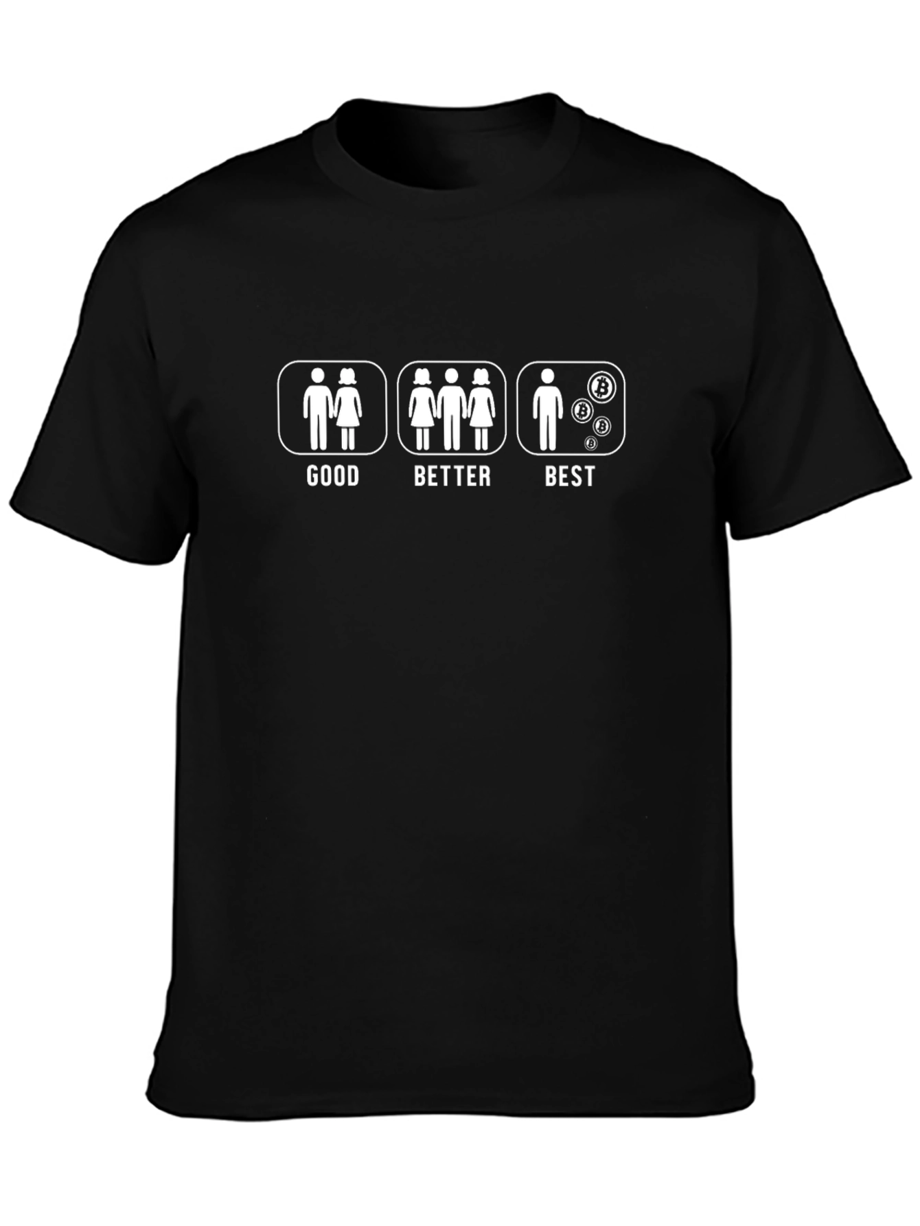 Funny Bitcoin T-Shirt - Good Better Best Crypto Tee