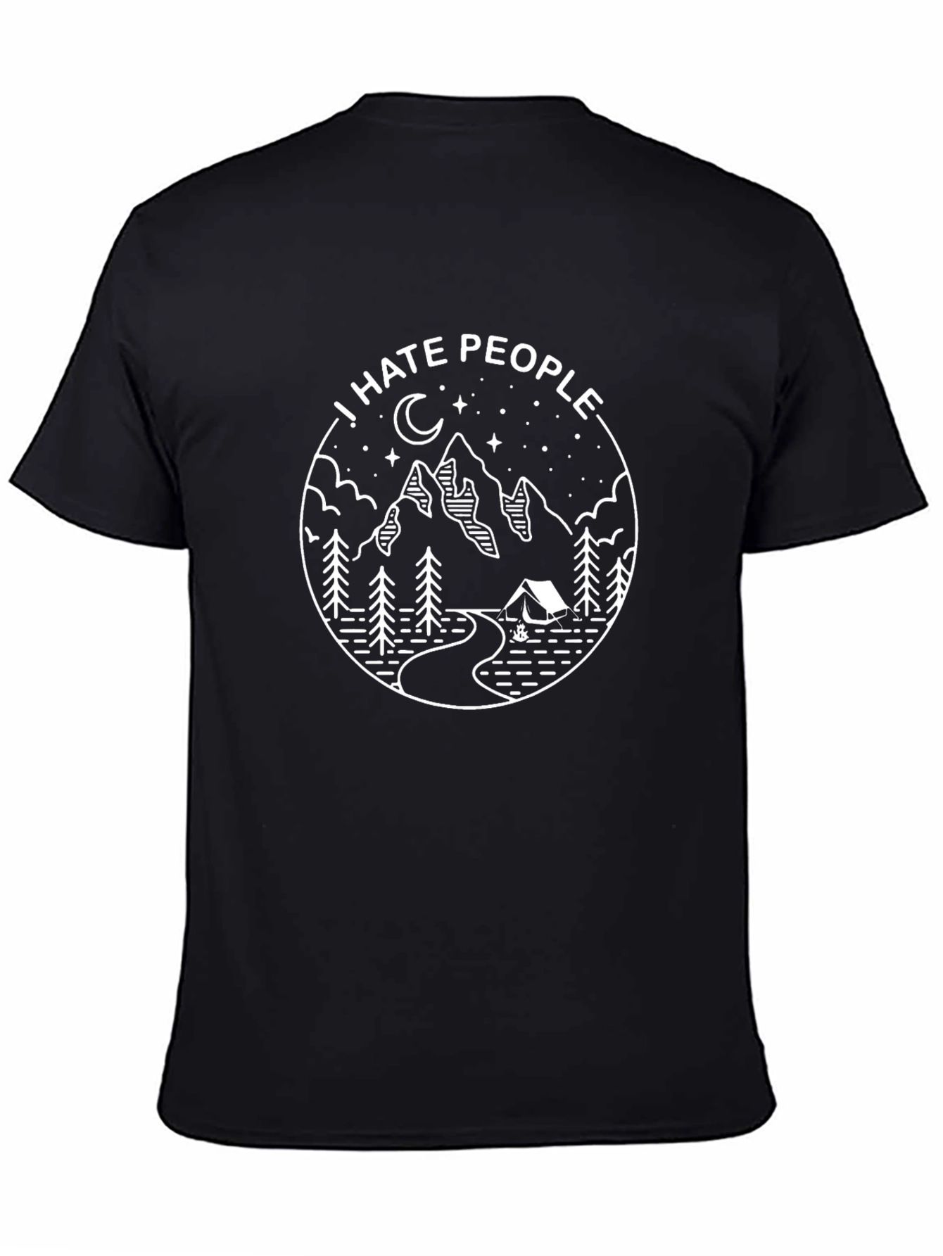 I Hate People Graphic Tee - Nature Design