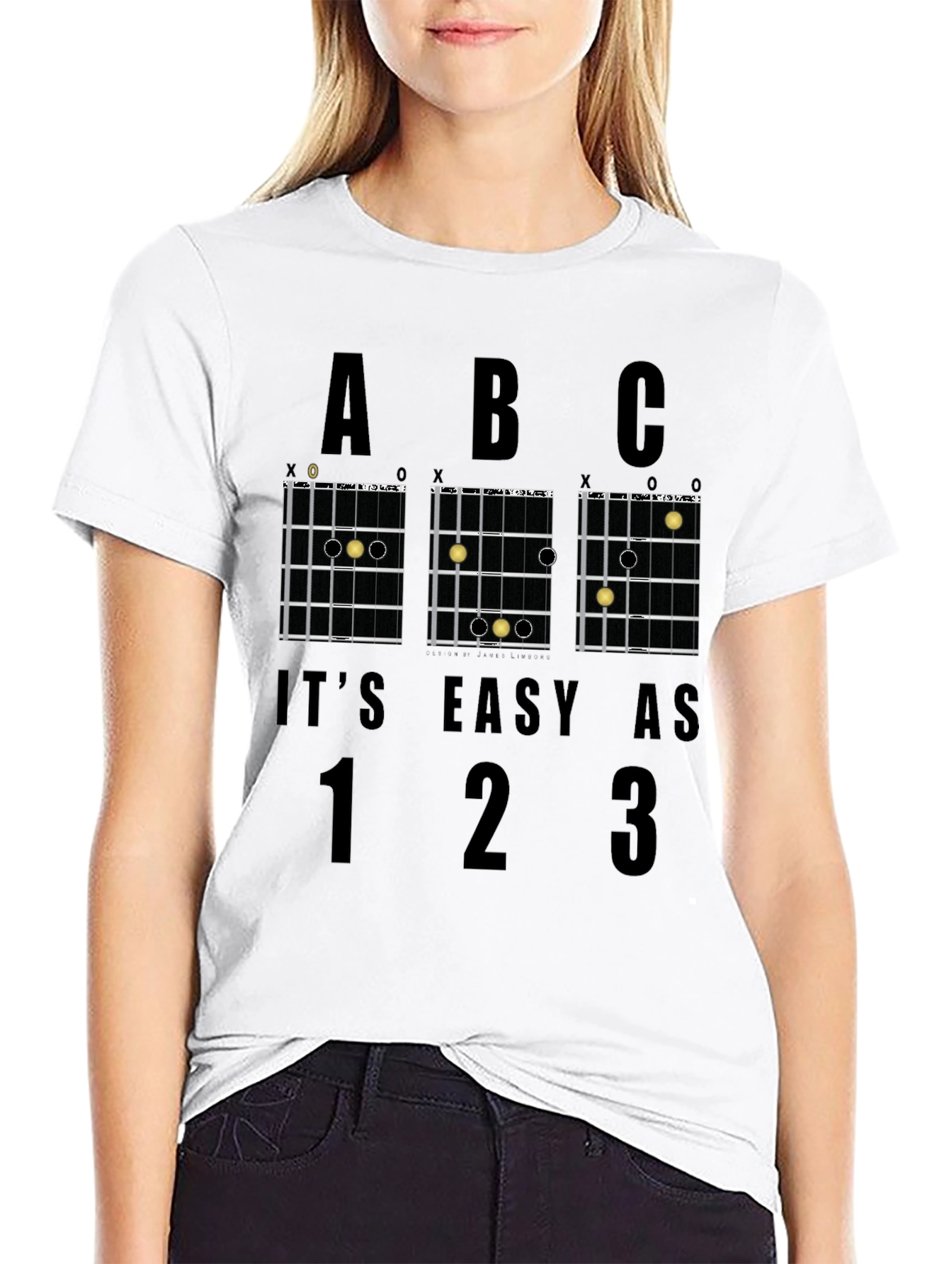 Easy Guitar Chords Graphic T-Shirt