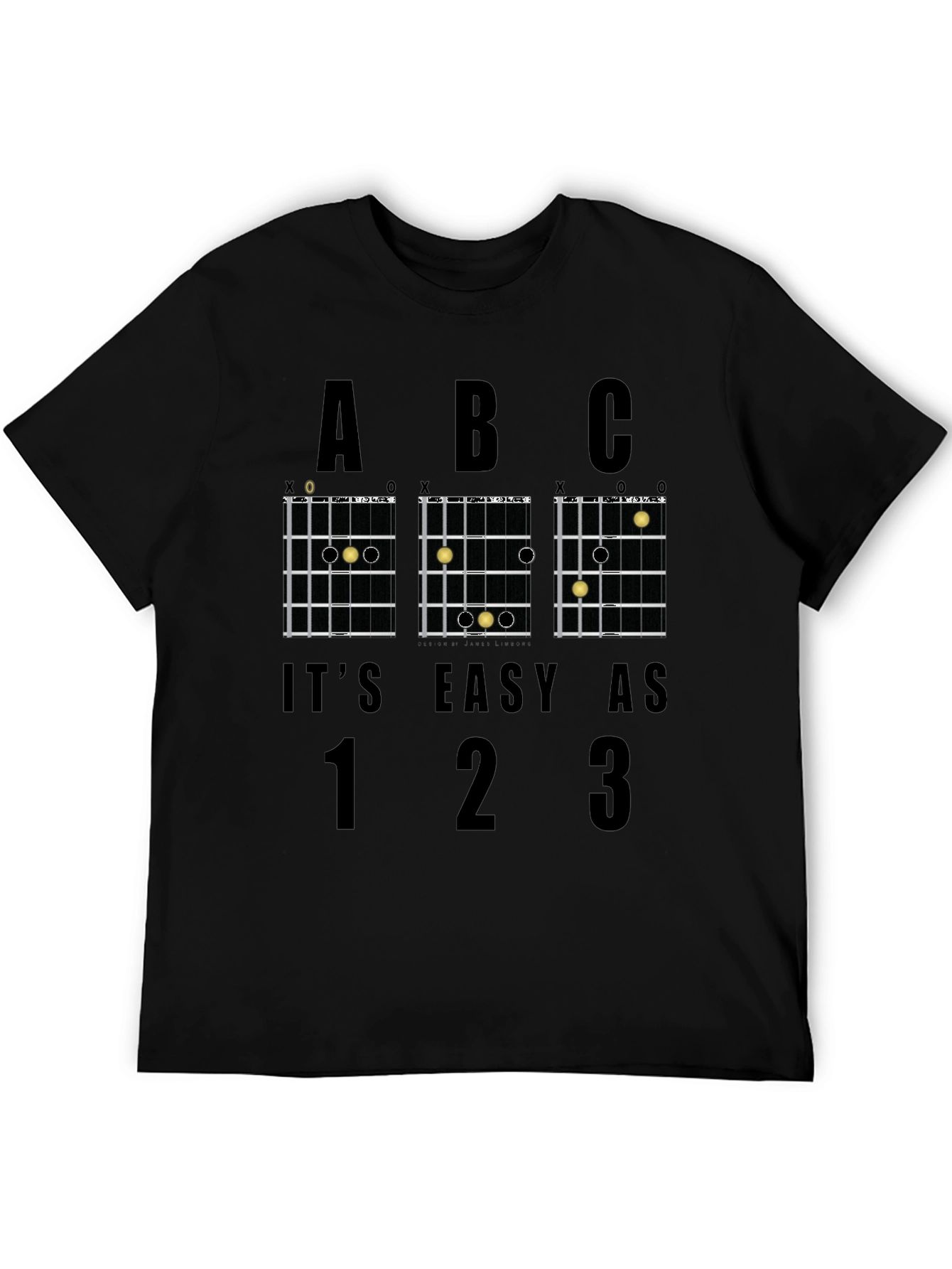 Easy Guitar Chords Graphic T-Shirt