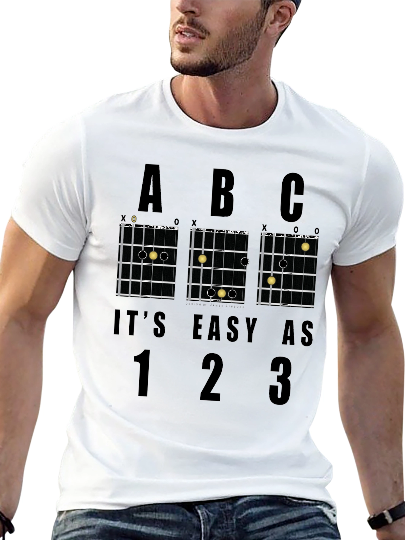 Easy Guitar Chords Graphic T-Shirt