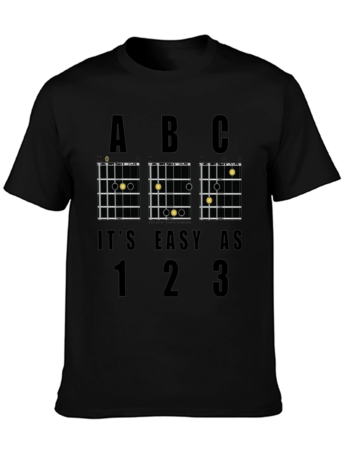 Easy Guitar Chords Graphic T-Shirt