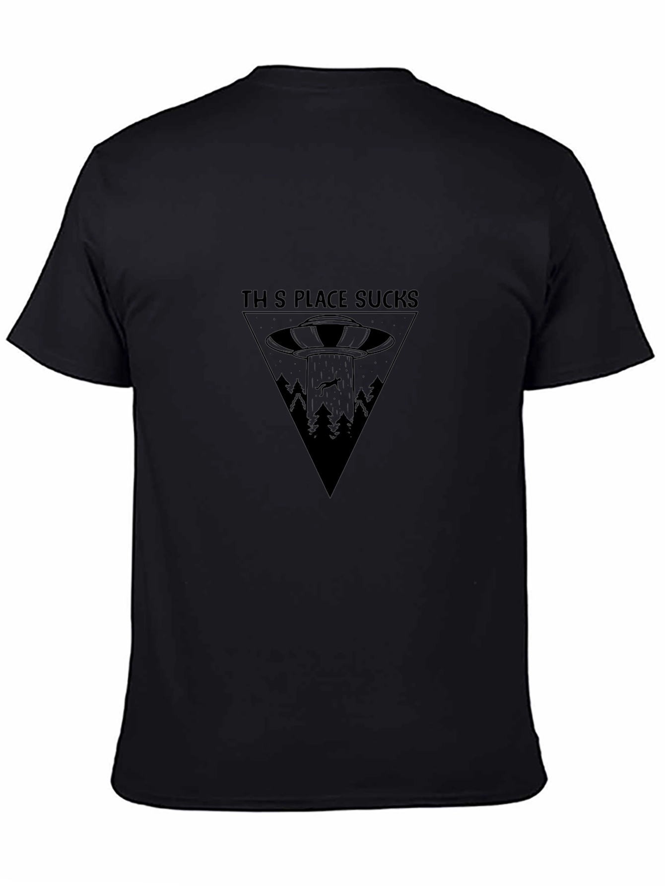 This Place Sucks Alien Abduction Graphic Tee