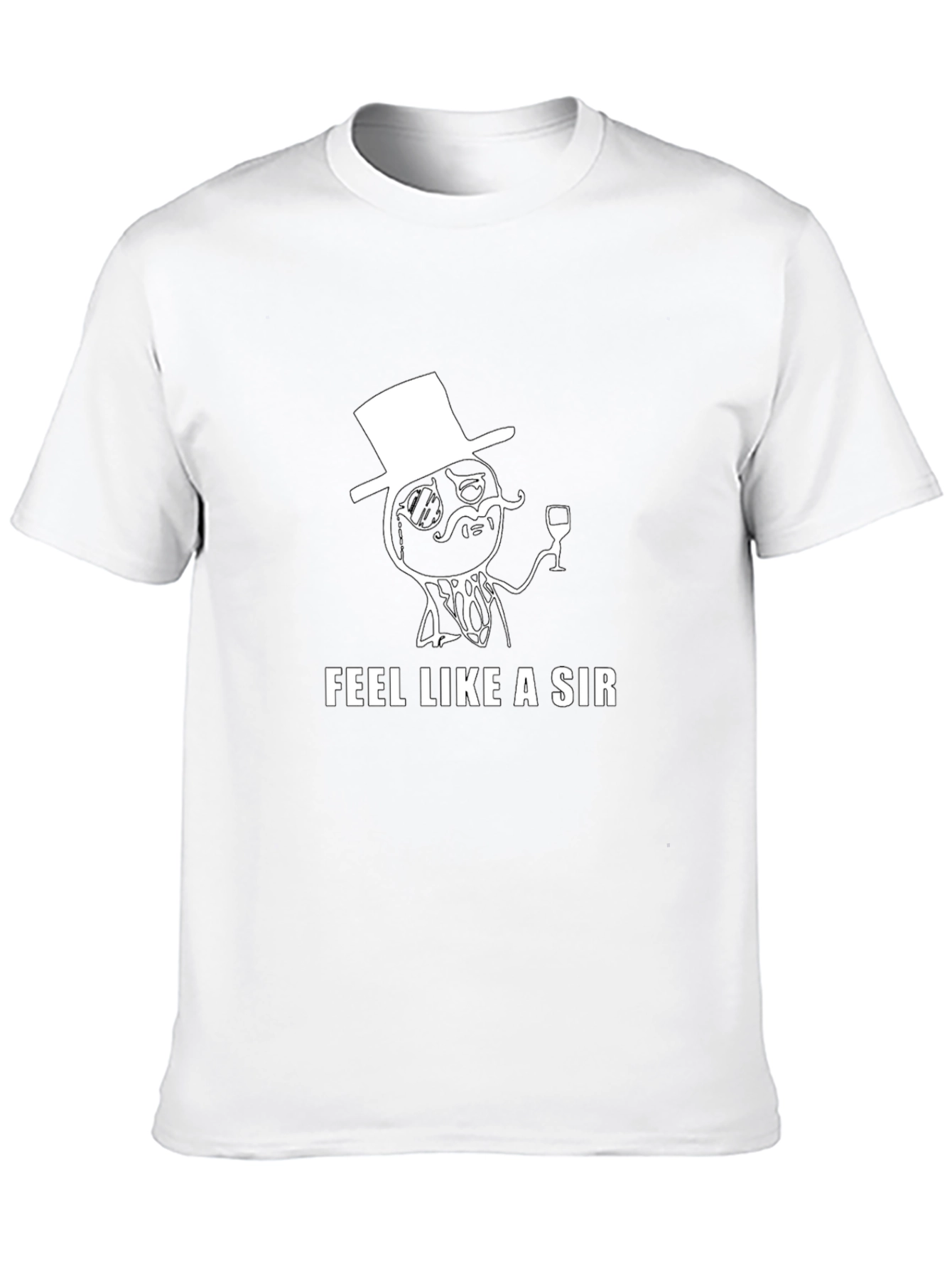 Feel Like a Sir Black T-Shirt Graphic Tee