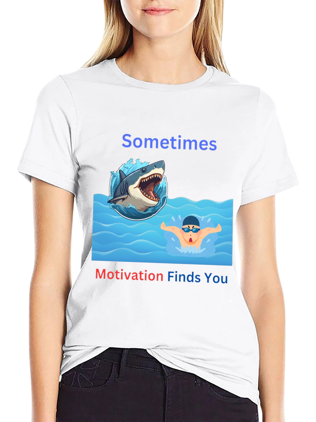 Sometimes Motivation Finds You T-Shirt