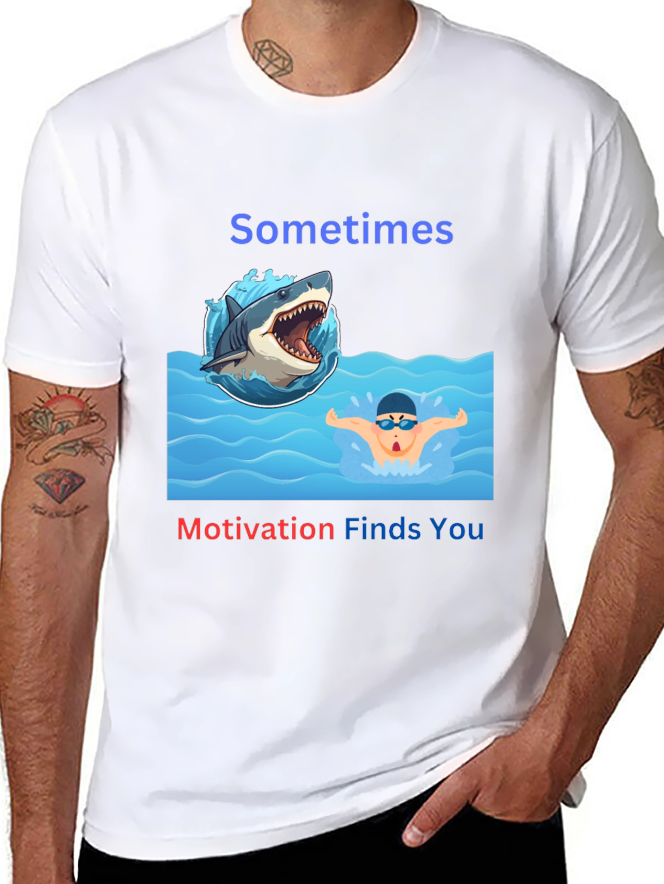 Sometimes Motivation Finds You T-Shirt