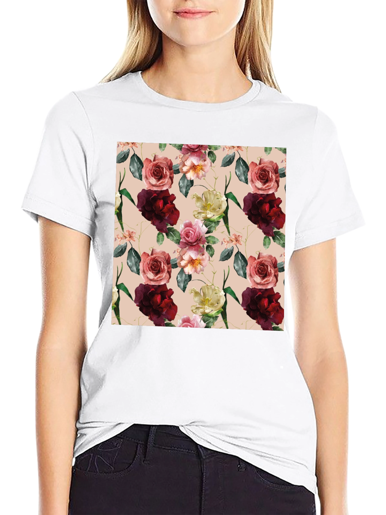 Floral Print T-Shirt for Men