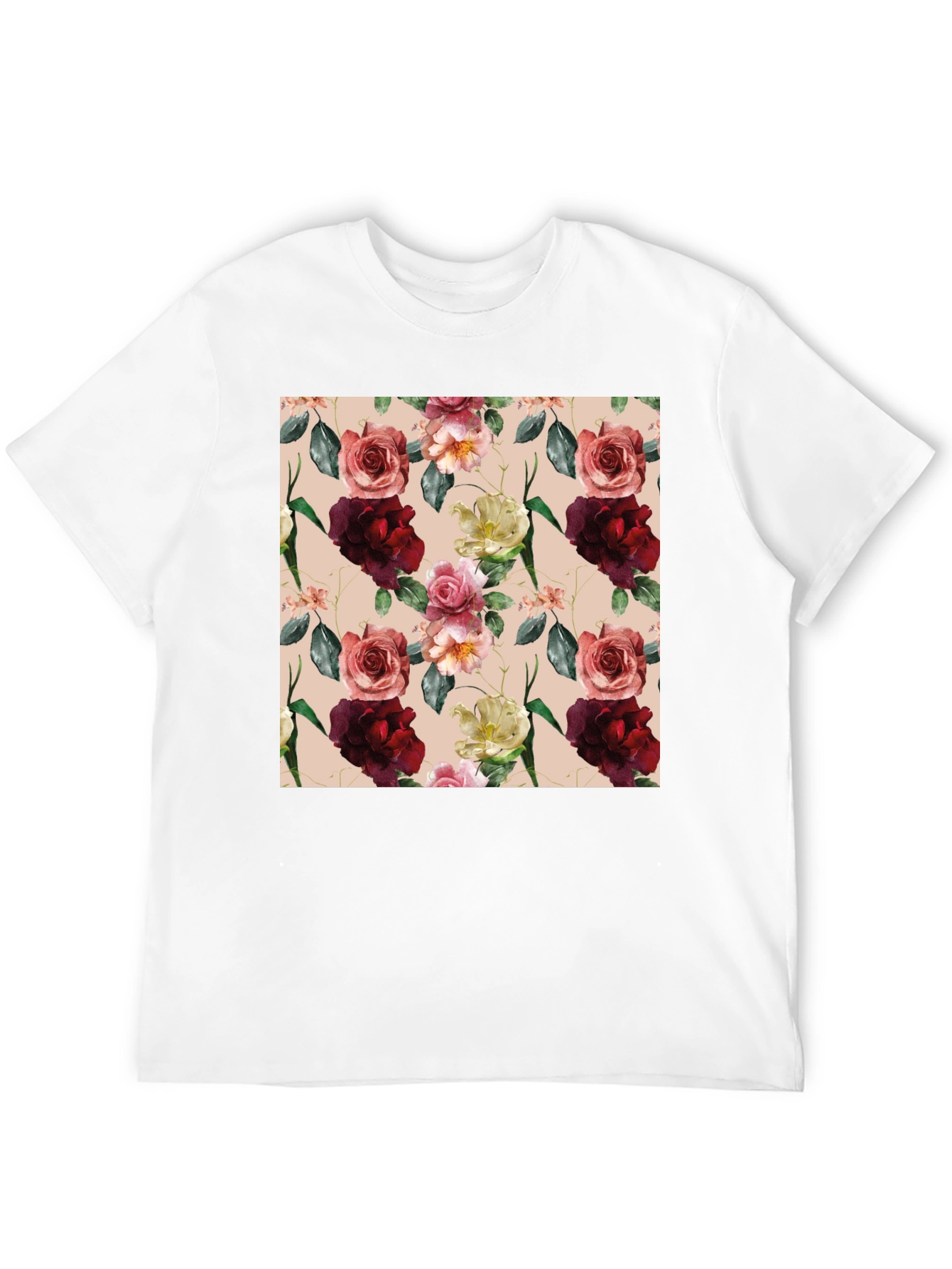 Floral Print T-Shirt for Men