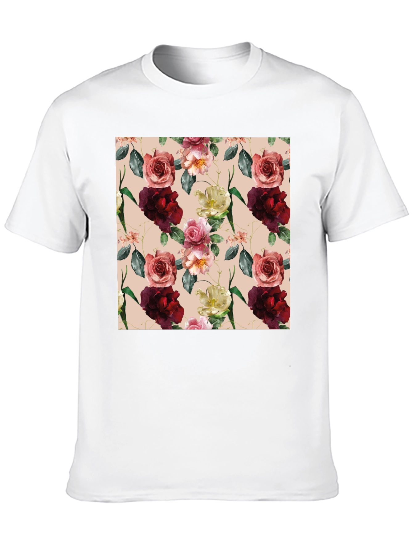 Floral Print T-Shirt for Men