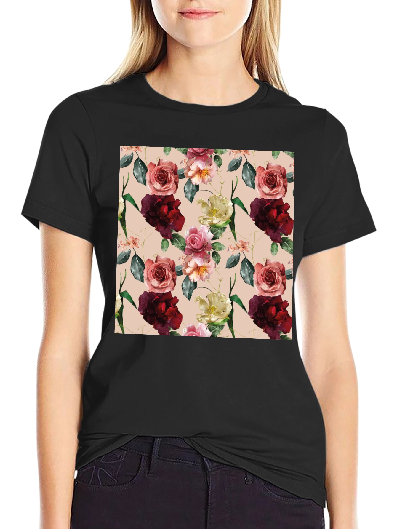 Floral Print T-Shirt for Men
