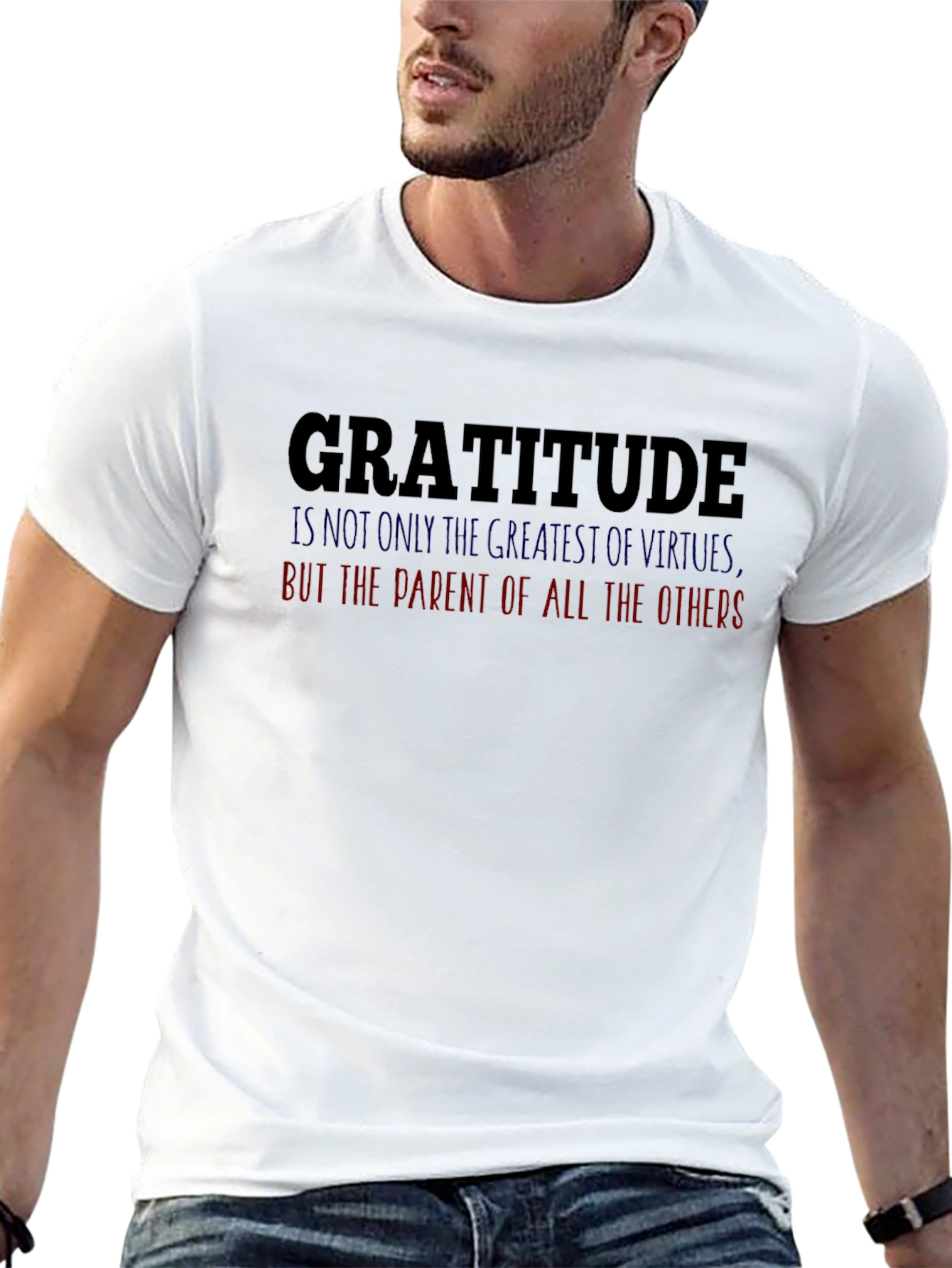 Gratitude Graphic Tee - Motivational T-Shirt