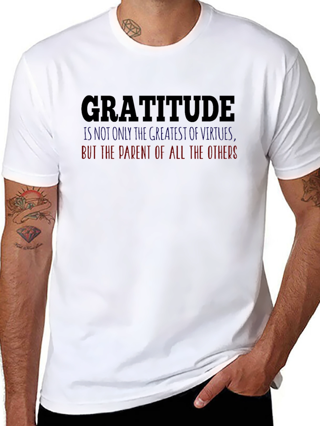 Gratitude Graphic Tee - Motivational T-Shirt
