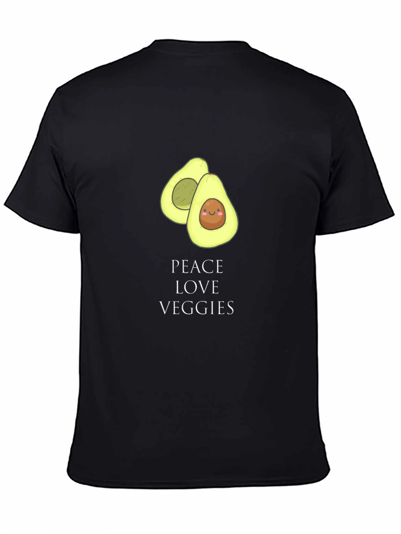Peace Love Veggies Avocado T-Shirt