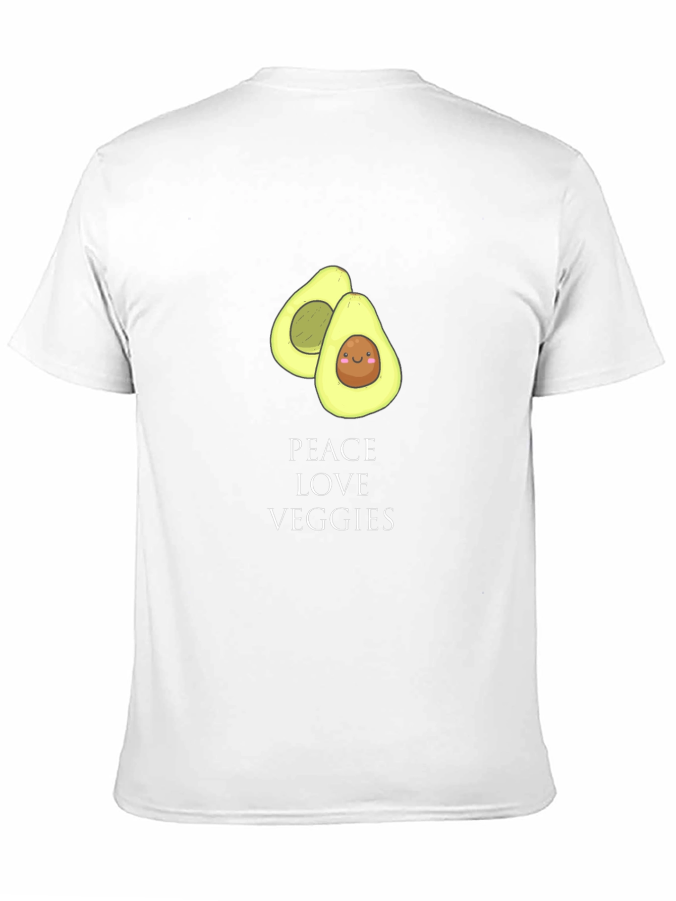 Peace Love Veggies Avocado T-Shirt
