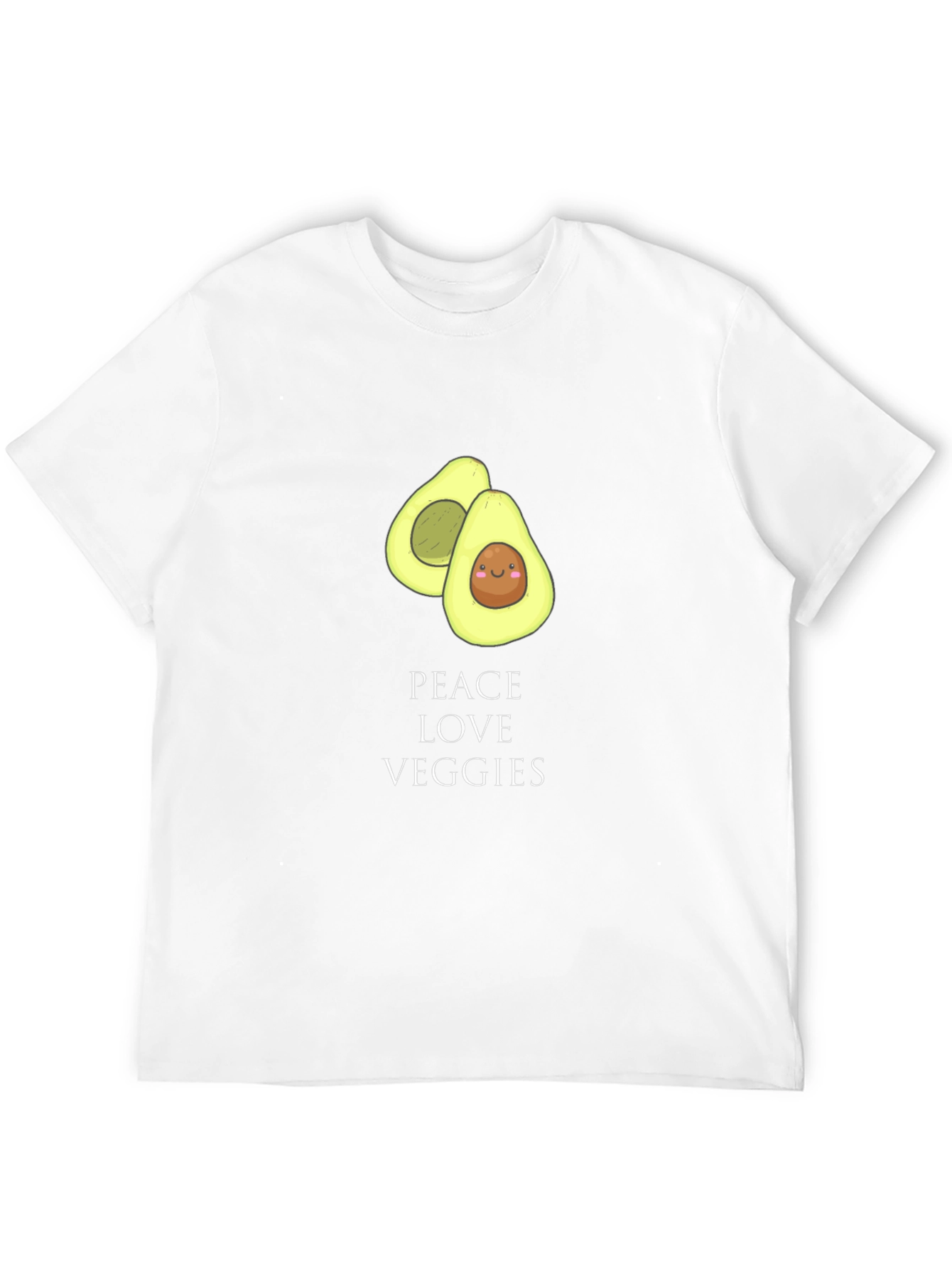 Peace Love Veggies Avocado T-Shirt