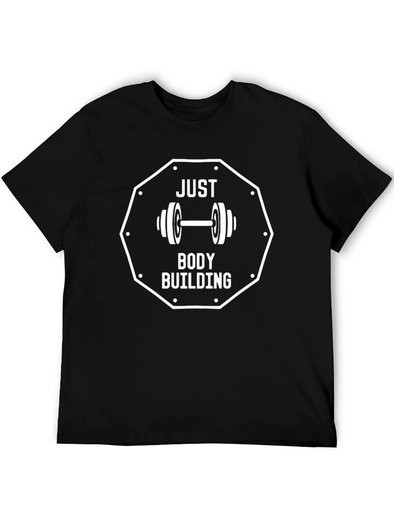 Just Body Building Black T-Shirt