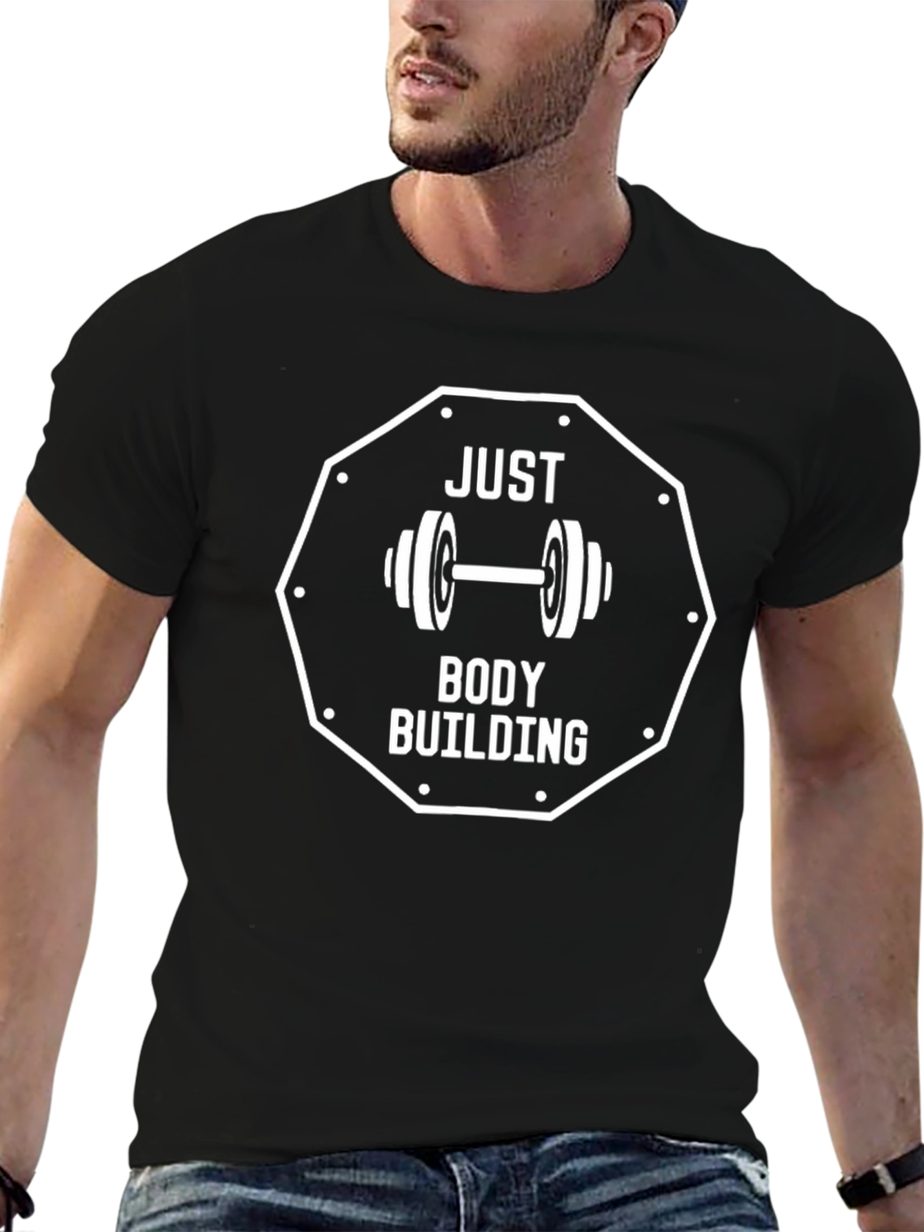 Just Body Building Black T-Shirt