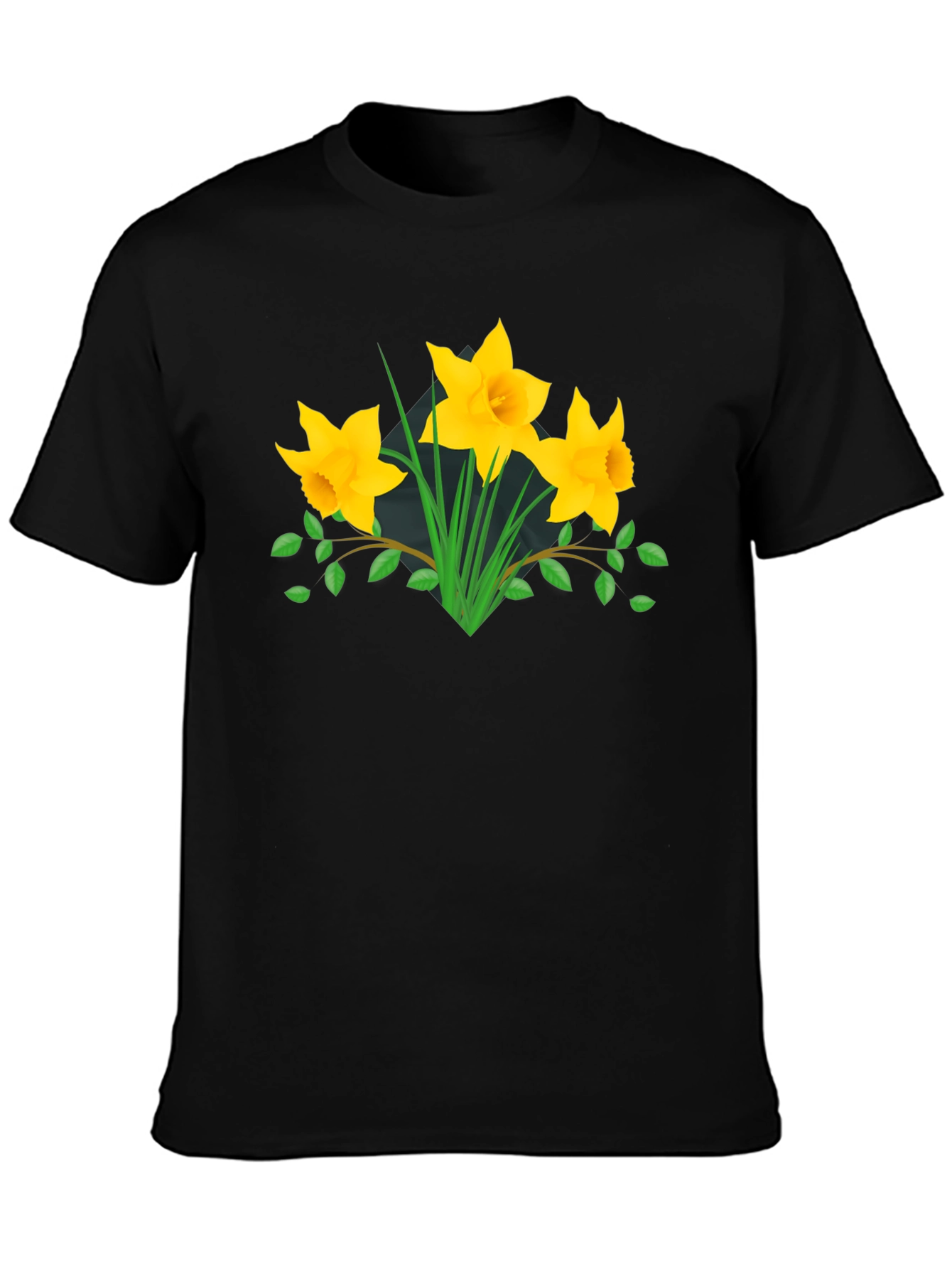 Floral Graphic Tee - Daffodil Design