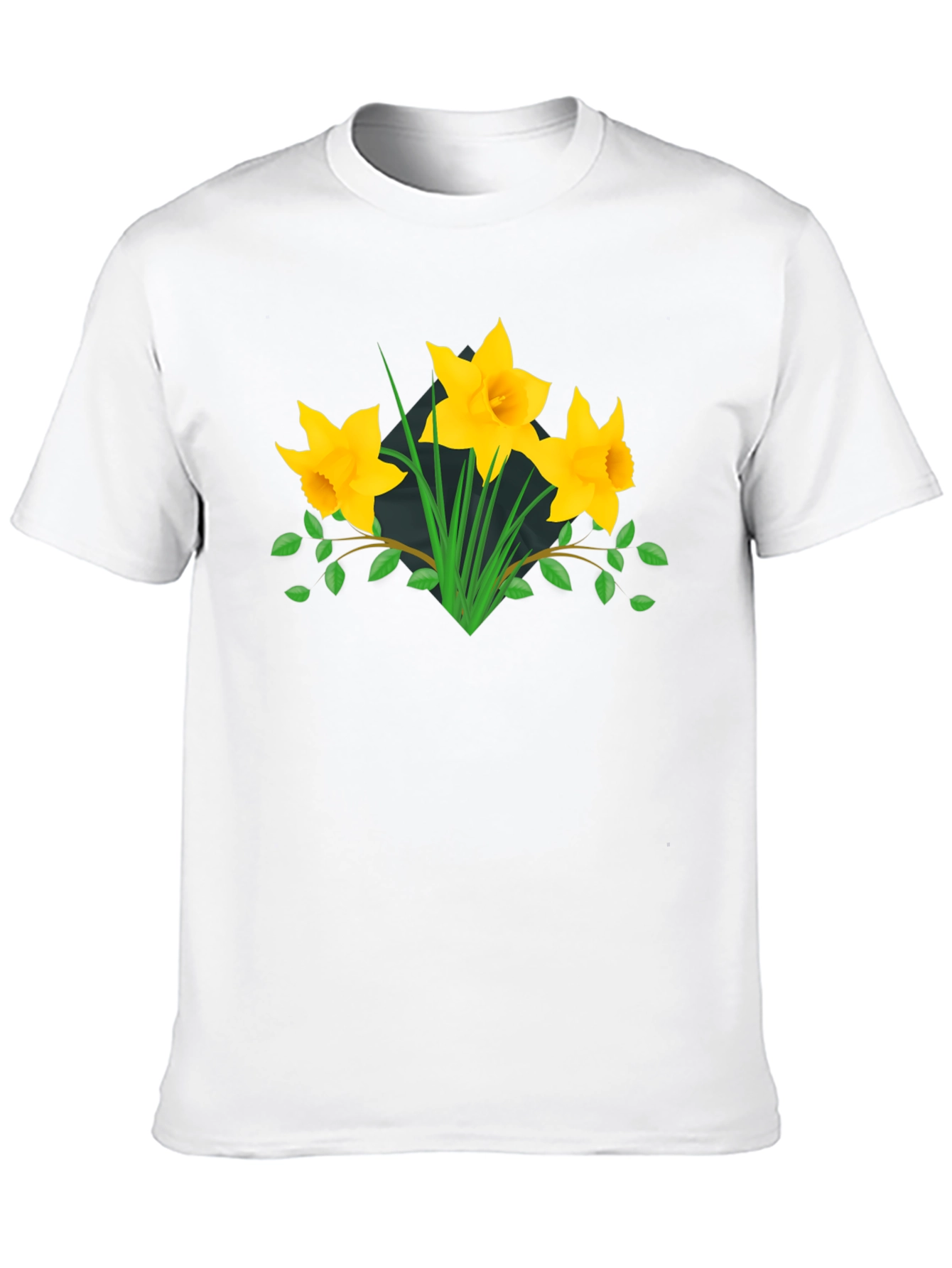 Floral Graphic Tee - Daffodil Design