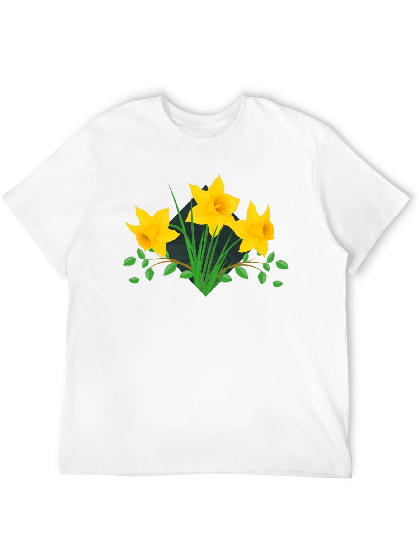 Floral Graphic Tee - Daffodil Design