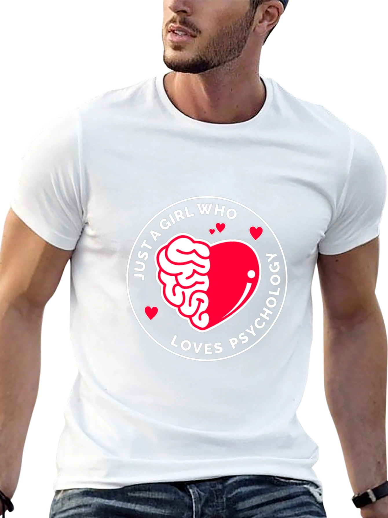 Just a Girl Who Loves Psychology T-Shirt