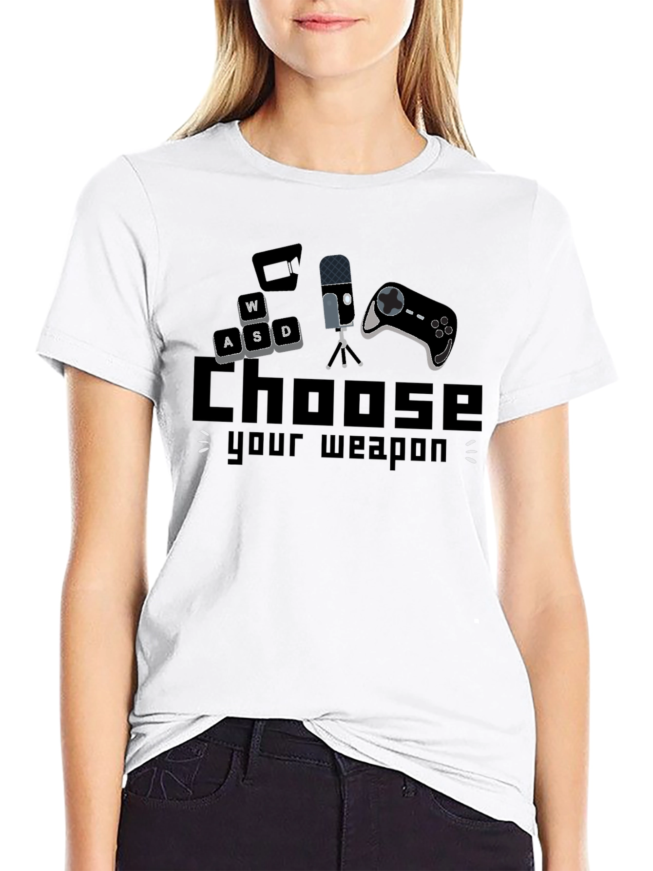 Choose Your Weapon Gaming T-Shirt - Black