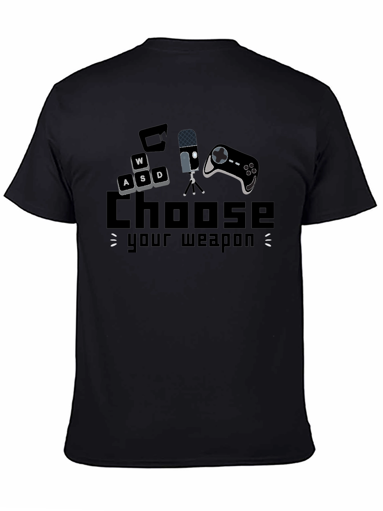 Choose Your Weapon Gaming T-Shirt - Black