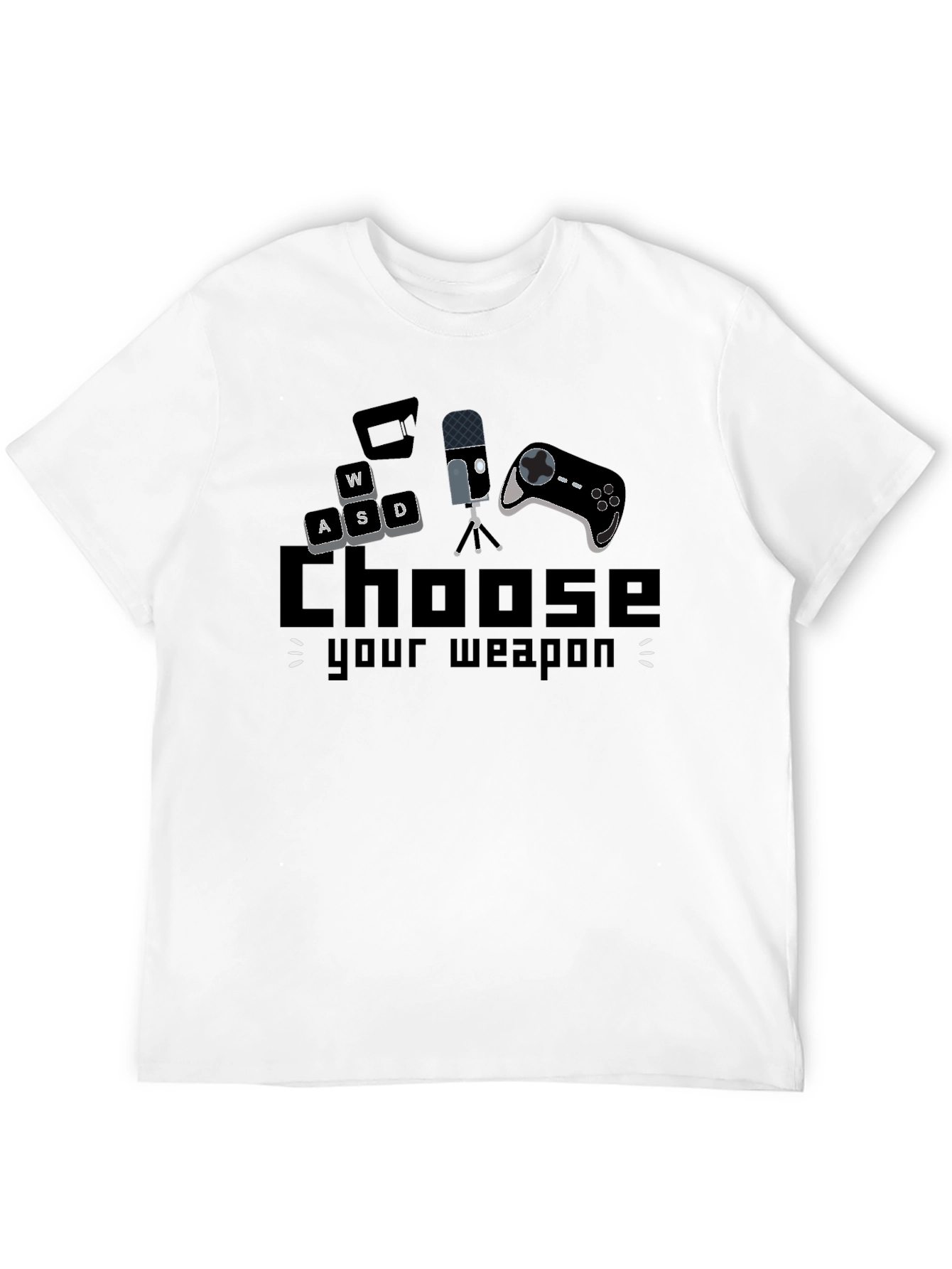 Choose Your Weapon Gaming T-Shirt - Black