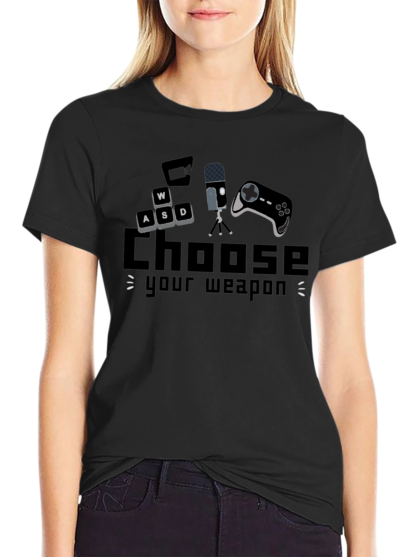 Choose Your Weapon Gaming T-Shirt - Black