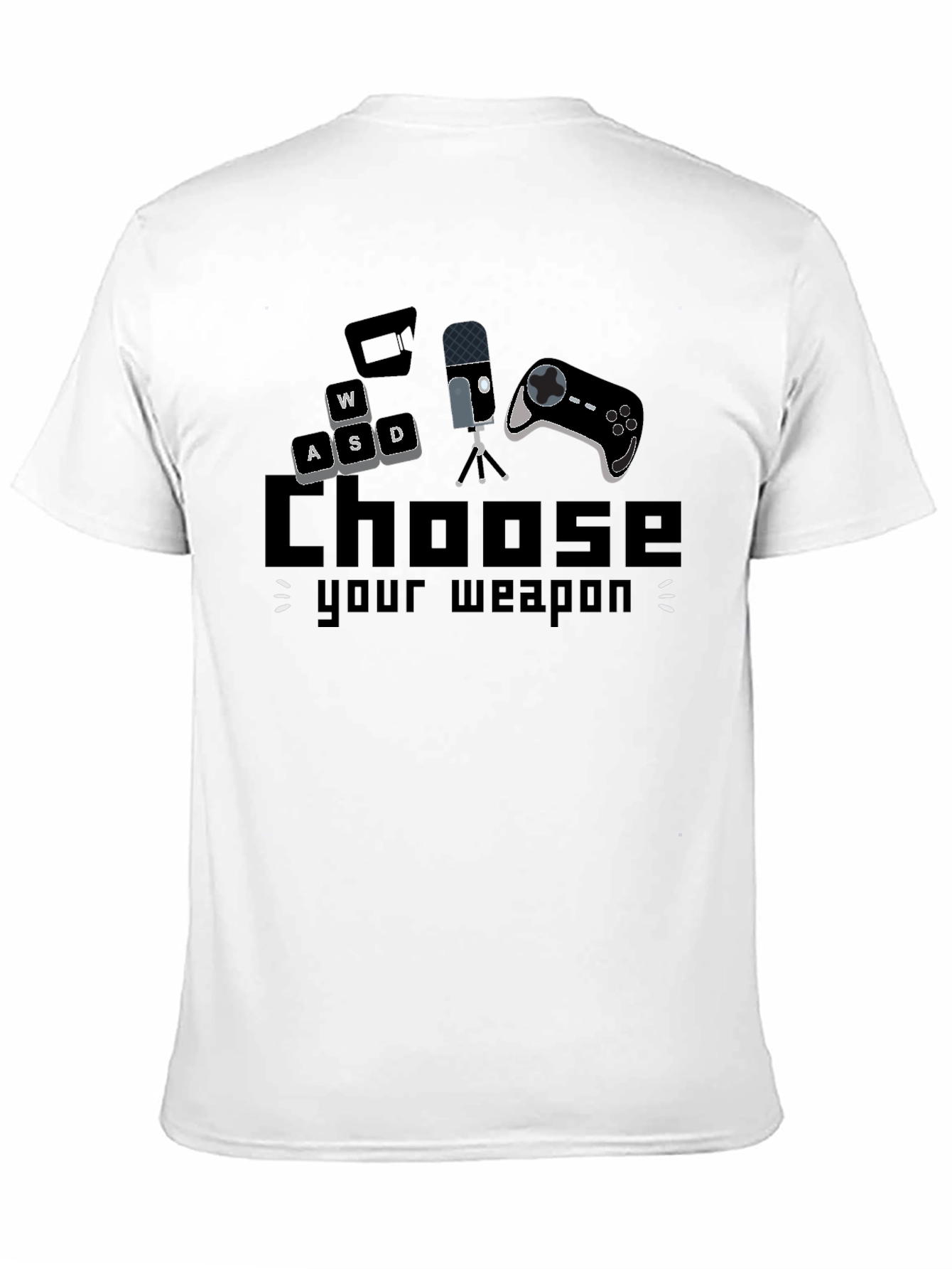 Choose Your Weapon Gaming T-Shirt - Black