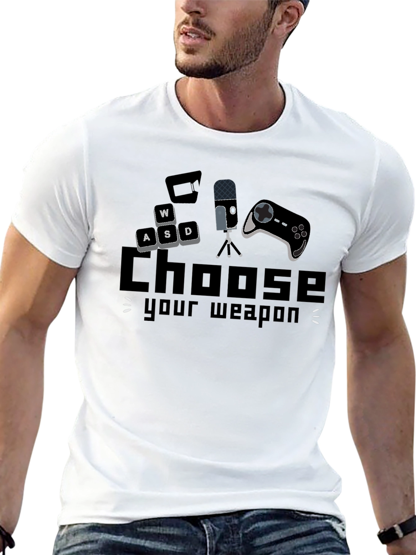 Choose Your Weapon Gaming T-Shirt - Black