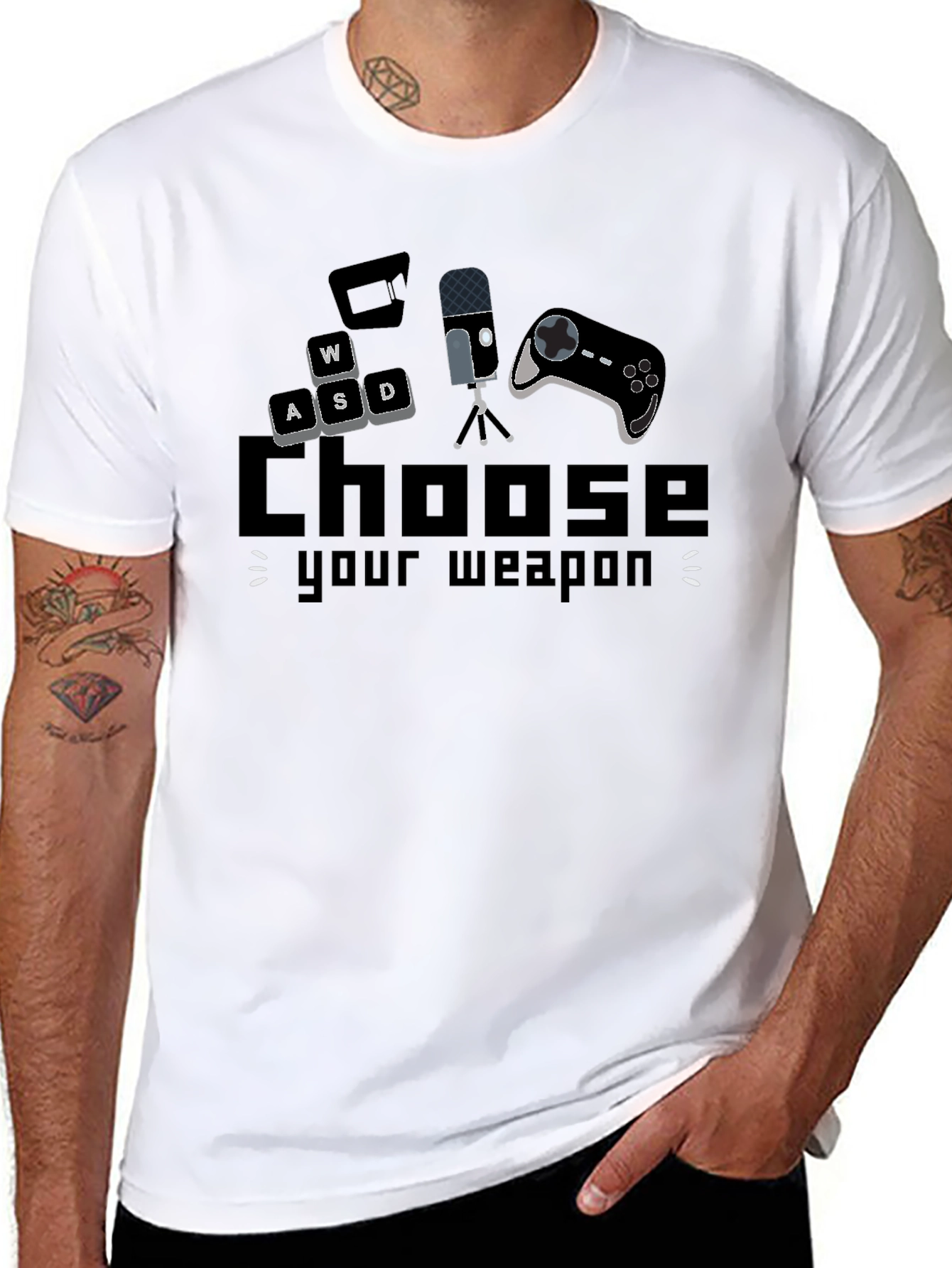 Choose Your Weapon Gaming T-Shirt - Black