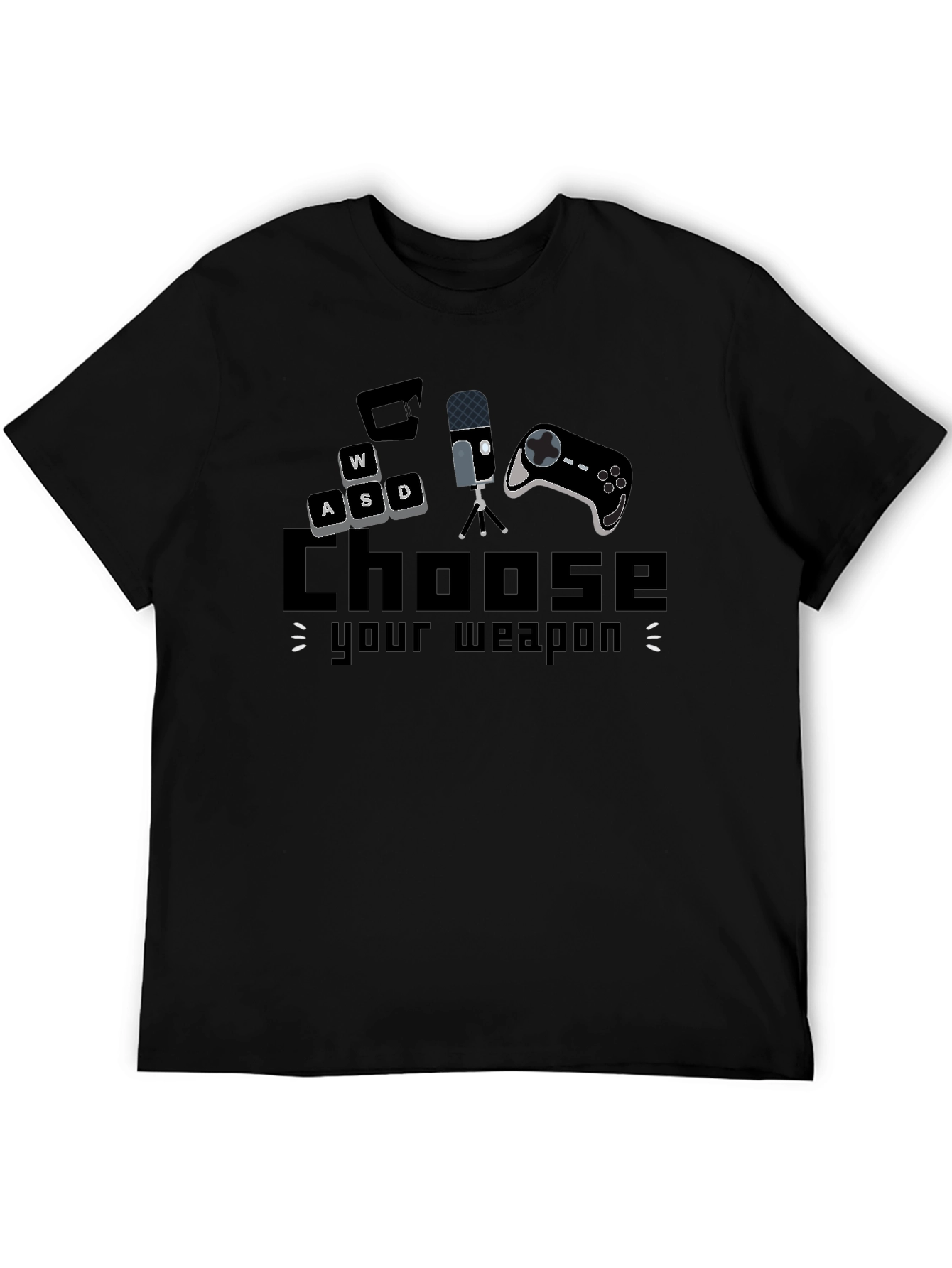 Choose Your Weapon Gaming T-Shirt - Black