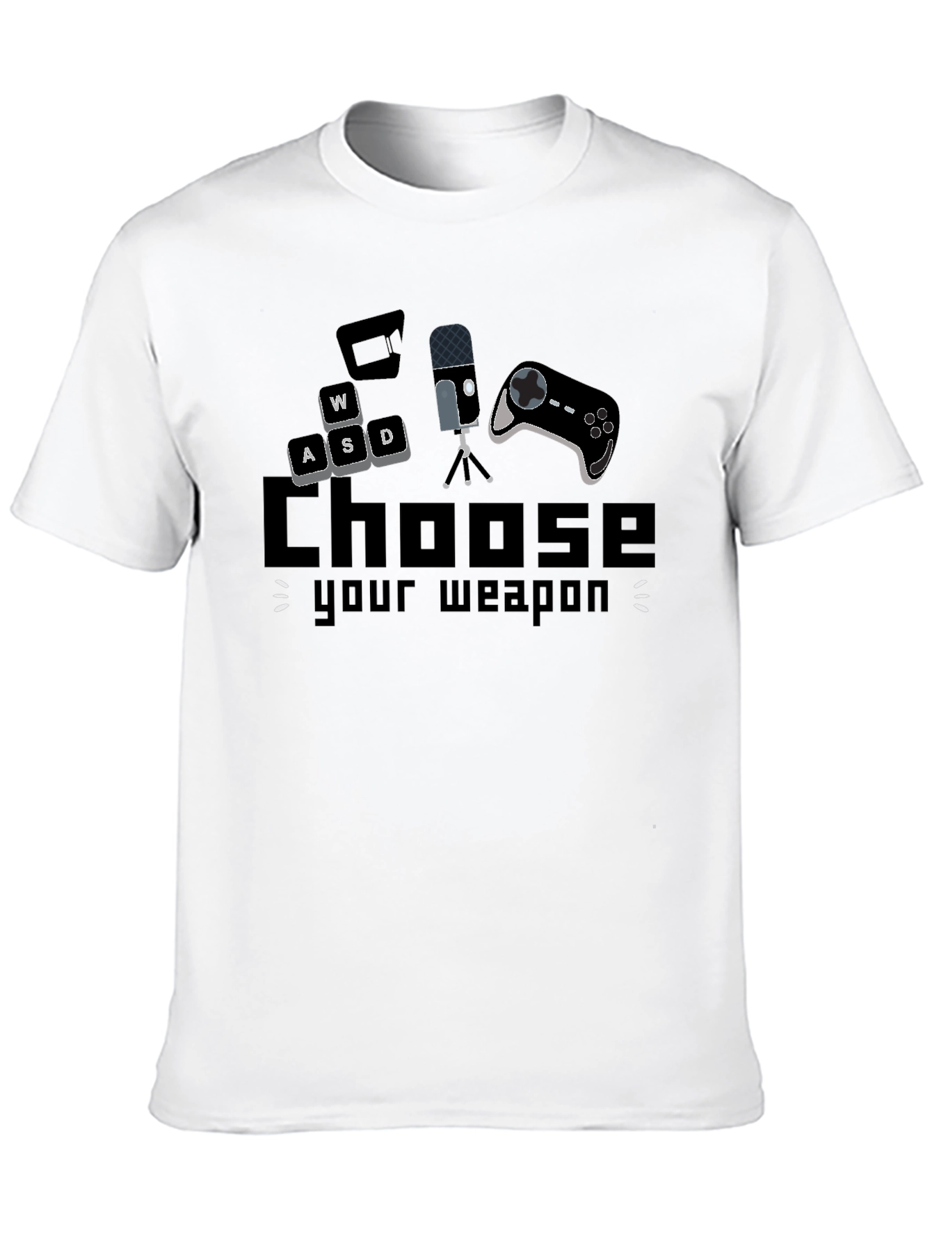 Choose Your Weapon Gaming T-Shirt - Black