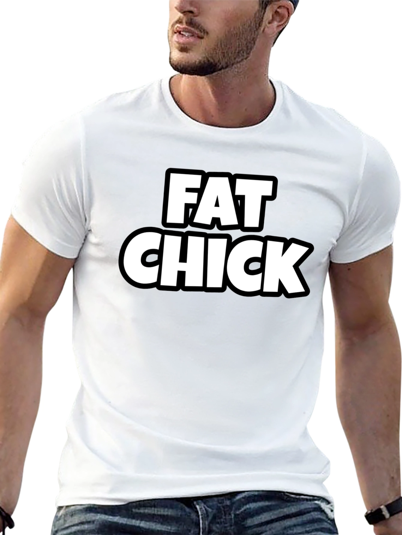 Fat Chick Graphic Tee - Black T-Shirt