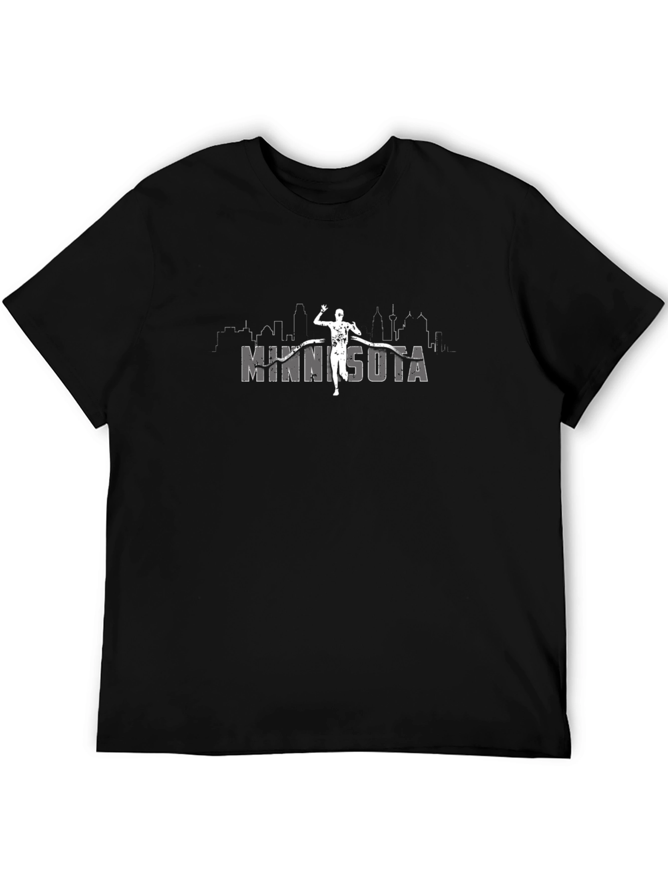 Minnesota Runner Graphic T-Shirt - Black