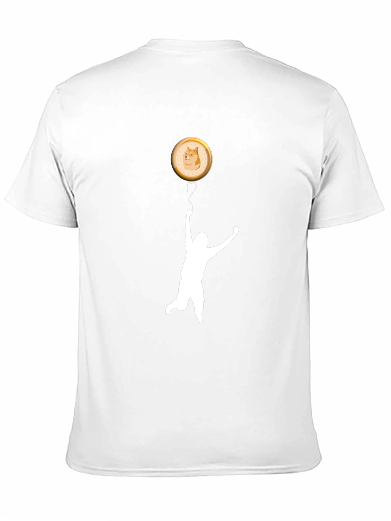 Doge Coin Balloon T-Shirt - Black